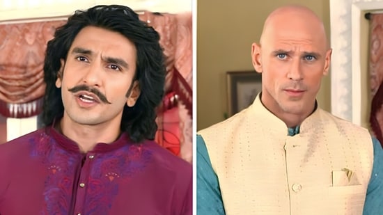 Johnny Sins and Ranveer Singh viral ad